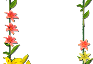 للصور اطار زهور الليلى الاحمر والاصفر 318x220 - فريمات للصور اطار زهور الليلى الاحمر والاصفر
