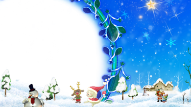 للصور رجل الثلج وايطار جميل جدا لراس السنة الجديدة 390x220 - فريمات للصور رجل الثلج وايطار جميل جدا لراس السنة الجديدة