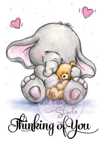 فيل دبدوبى رومانسى مع قلوب وردية - صورة فيل دبدوبى رومانسى مع قلوب وردية