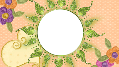 اجمل ايطار زهور على شكل عقد الشمس فريم للصور 390x220 - صورة اجمل ايطار زهور على شكل عقد الشمس فريم للصور