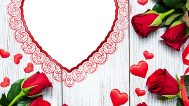 قلب احمر رقيق وجميل لعيد الحب اطارات وفريمات للصور 390x220 - صورة قلب احمر رقيق وجميل لعيد الحب اطارات وفريمات للصور