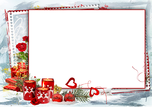 للصور شموع حمراء وقلوب حمراء لصورتك اطار ليلة راس السنة الميلادية - فريمات للصور شموع حمراء وقلوب حمراء لصورتك اطار ليلة راس السنة الميلادية
