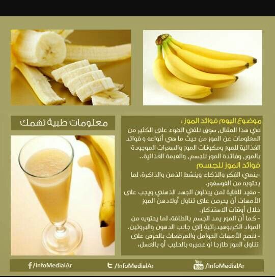 وصفات اكل فوائد الموز للجسم - صور وصفات اكل فوائد الموز للجسم